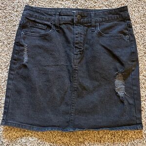 Mossimo Supply Co. Charcoal Denim Skirt